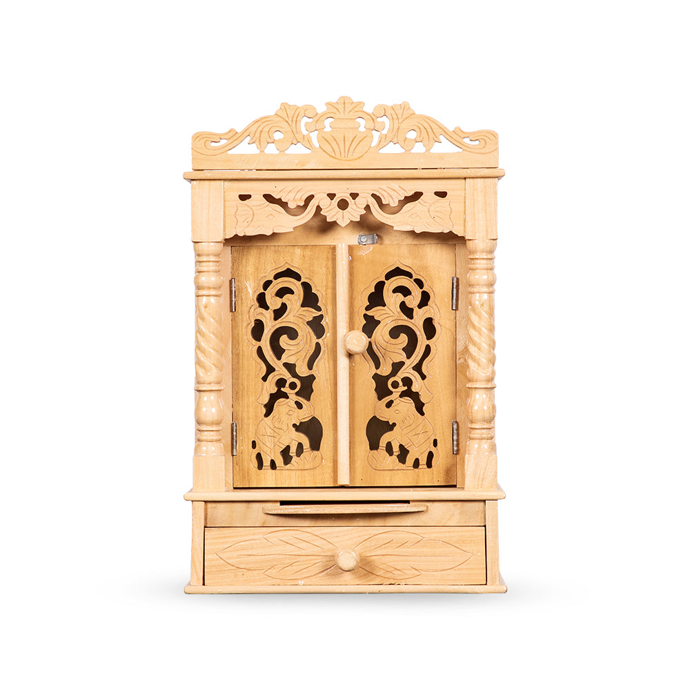 Engraved Carved Sevan Wooden Temple