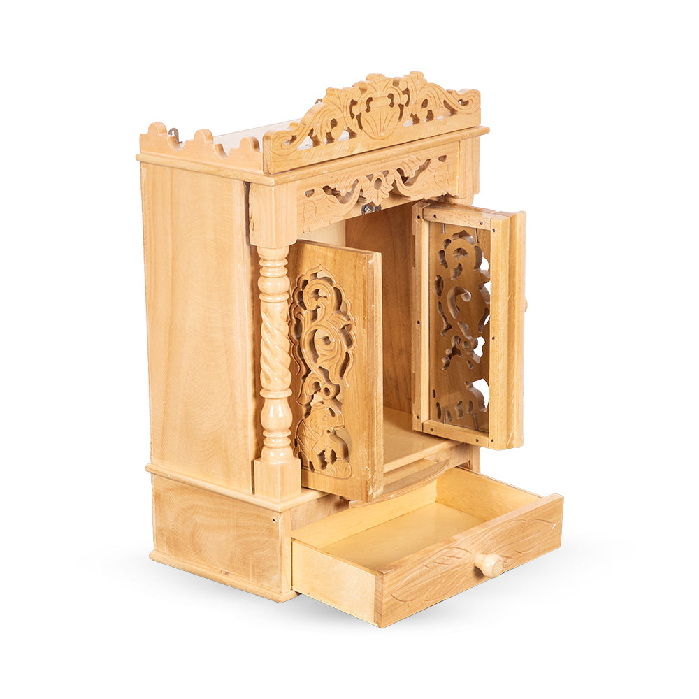 Engraved Carved Sevan Wooden Temple