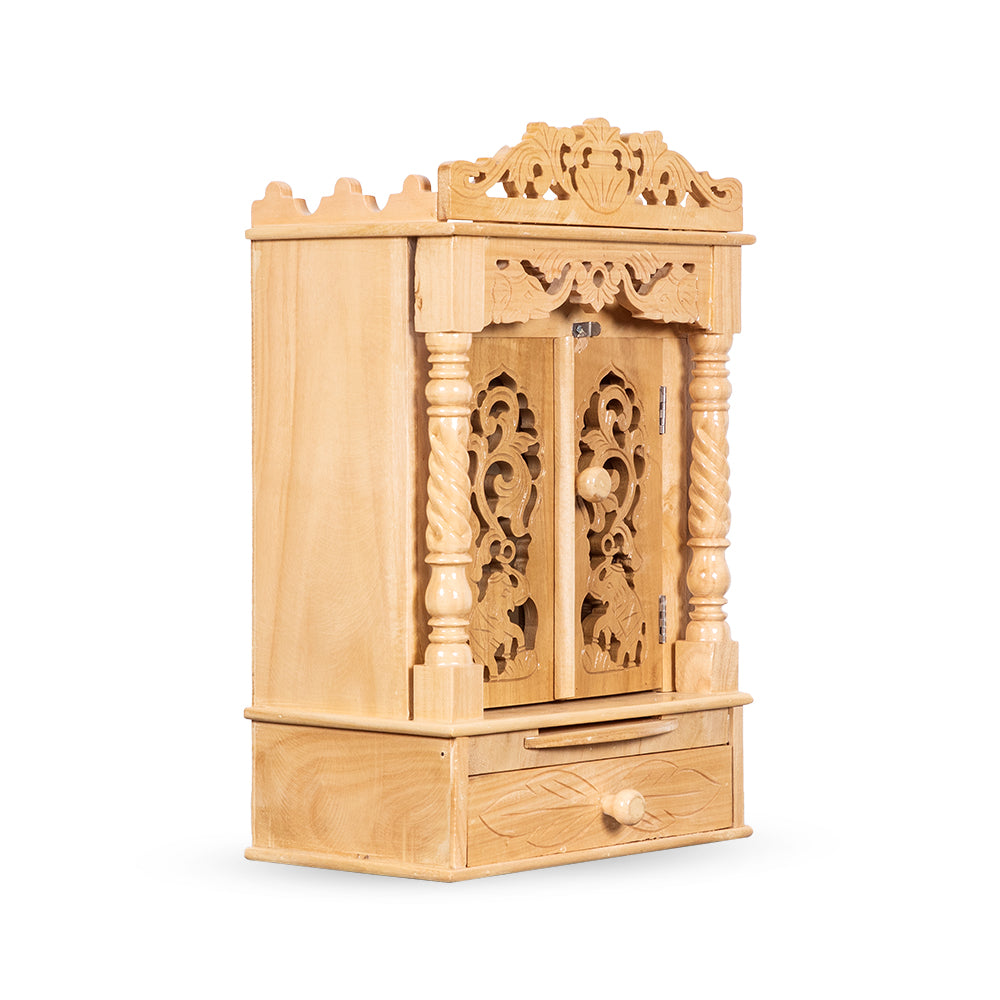Engraved Carved Sevan Wooden Temple