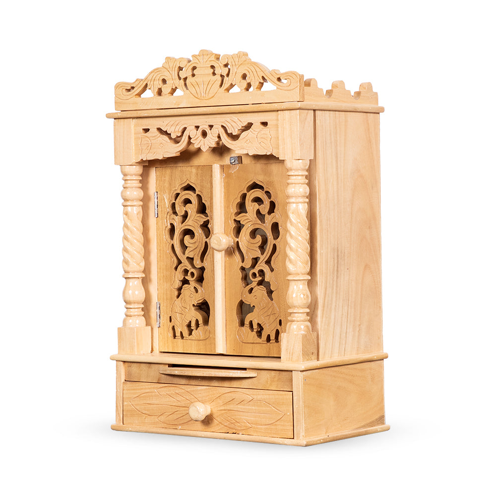Engraved Carved Sevan Wooden Temple